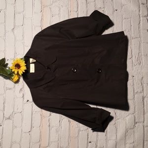 Studio Works jacket rounded collar black Sz L